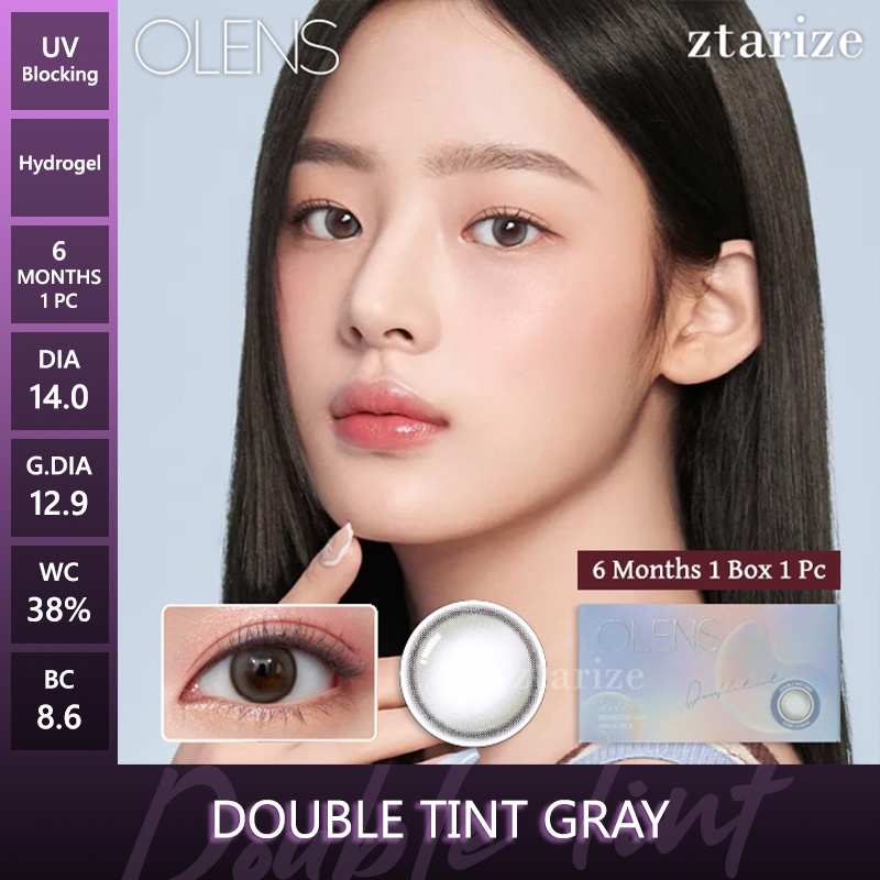 ztarize - Ready Stock - OLENS Double Tint Gray 6 Months Soft Contact Lens 1 Pc - OLENS x NEW JEANS M