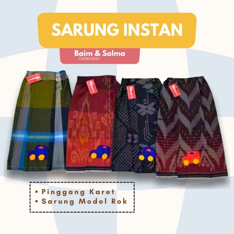 SARUNG INSTAN Anak 1-14 tahun Bayi Remaja Sarung Khitan Model Rok