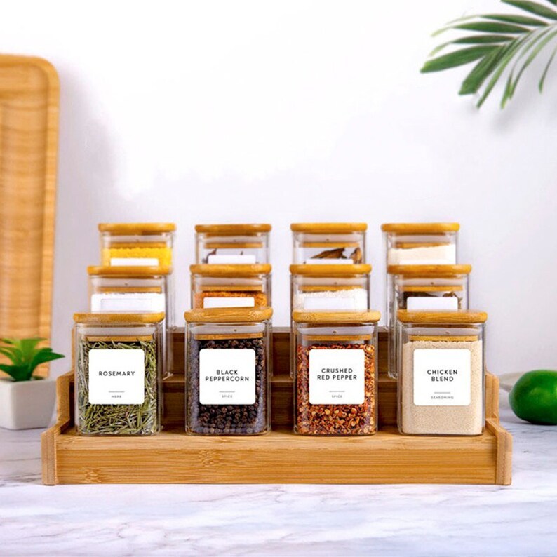 Rak Bumbu Dapur dari Kayu 3 Tingkat | Tempat Bumbu Dapur