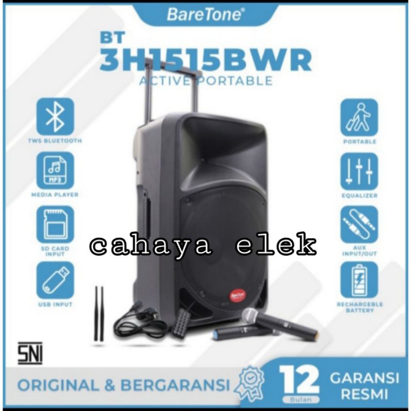 Speaker aktif 15 inch Baretone 1515 bwr 1515bwr original