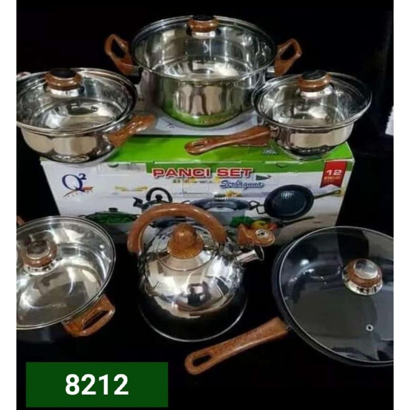 Panci Wajan Set 12pcs Q2 8212*