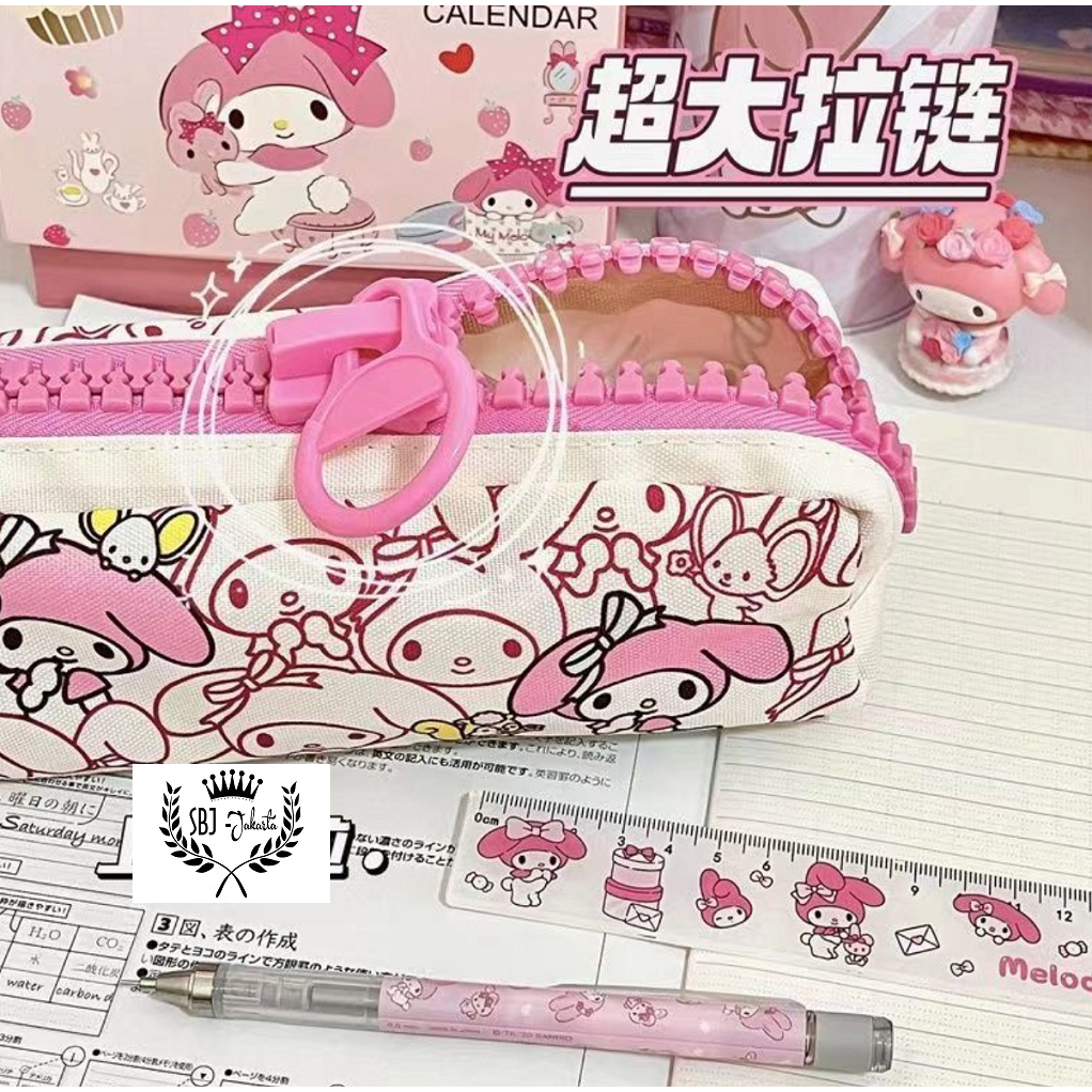 

ATH Tempat Pensil Kotak Pensil Softcase Kanvas Sanrio My Melody Resleting Besar