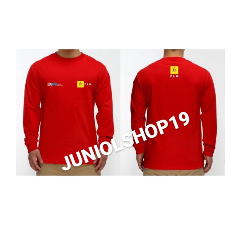 KAOS LENGAN PANJANG BUMN PLN/KAOS OBLONG KATUN BUMN PLN