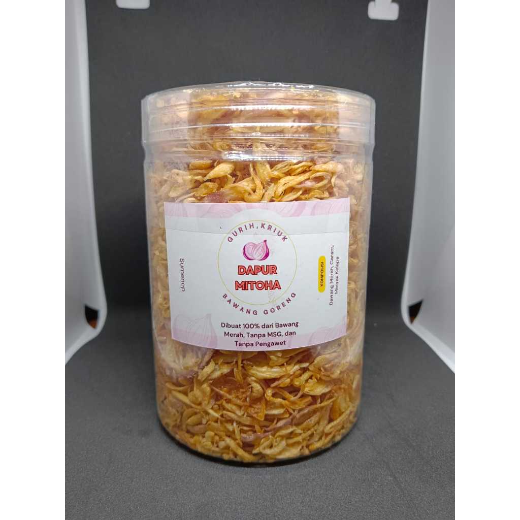 

Bawang Goreng 100% Asli Sumenep Bagor Renyah Kemasan 800ml