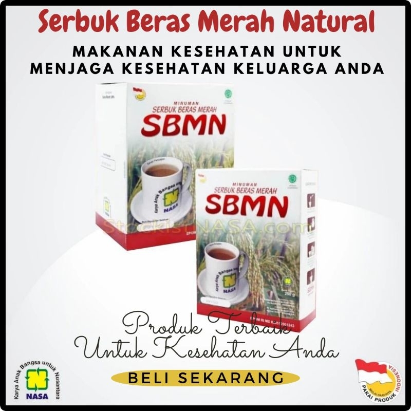 

Minuman Serbuk Beras Merah Nasa SBMN Original