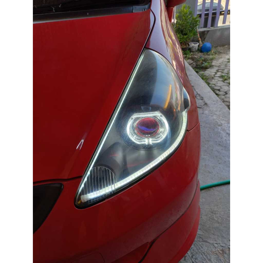 headlamp jazz gd3 copoton ORI plus Lampu Projector 3 Inch BMW Projie Angeleyes