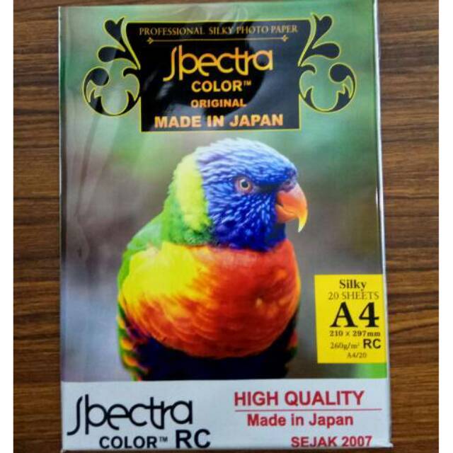 

Spectra Photo Paper / Kertas Foto A4 Silky 260g