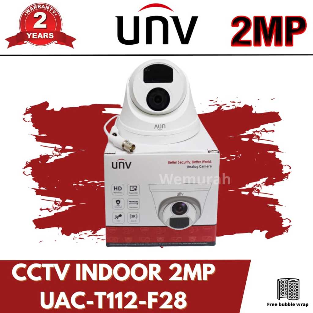 Cctv Indoor 2MP UNV - Cctv 2MP Analog - Cctv 2MP lensa 2.8mm Hd1080