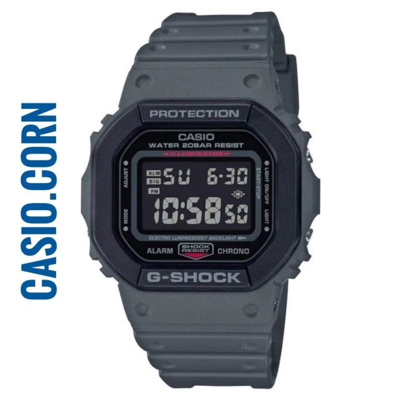 G-SHOCK ORIGINAL JAM TANGAN PRIA CASIO GSHOCK DW-5610SU-8 ABU ABU