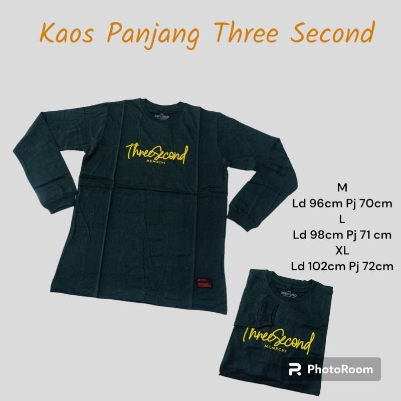 Kaos Panjang Three Second