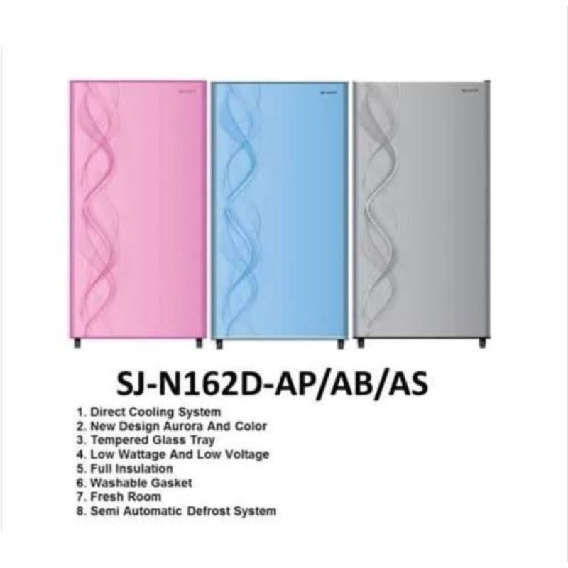 Kulkas Sharp 1 Pintu SJ-N162D-AP/AB 162D