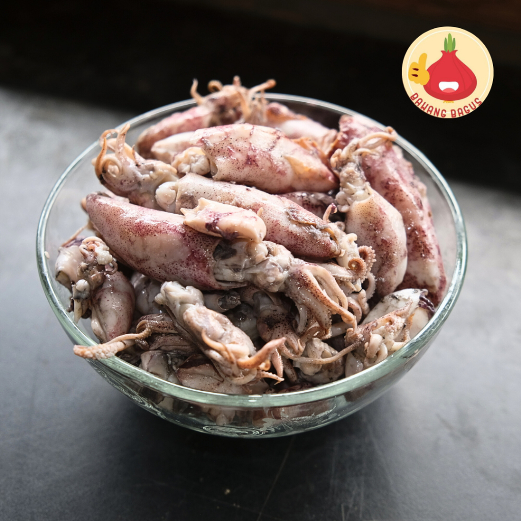 

Cumi Asin/Cumi Asin Baby/Ikan Asin/Cumi Asin Basah 250gr Bawangbagus