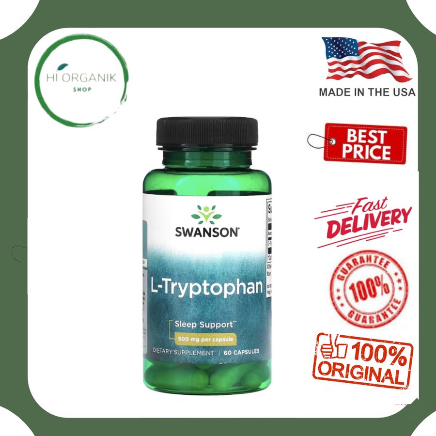 Swanson L-Tryptophan 500 mg 60 Capsules