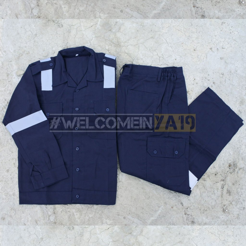 Setelan Baju Mekanik / Wearpack Atasan Bawahan / Baju Bengkel