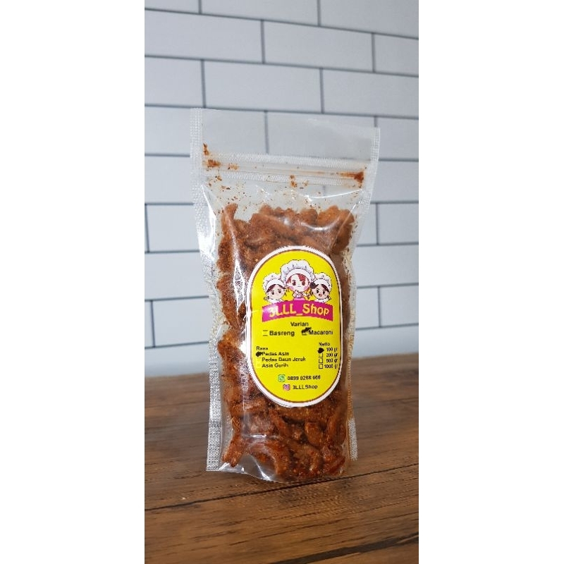 

Macaroni Pedas Asin. 100gram. KUALITAS PREMIUM