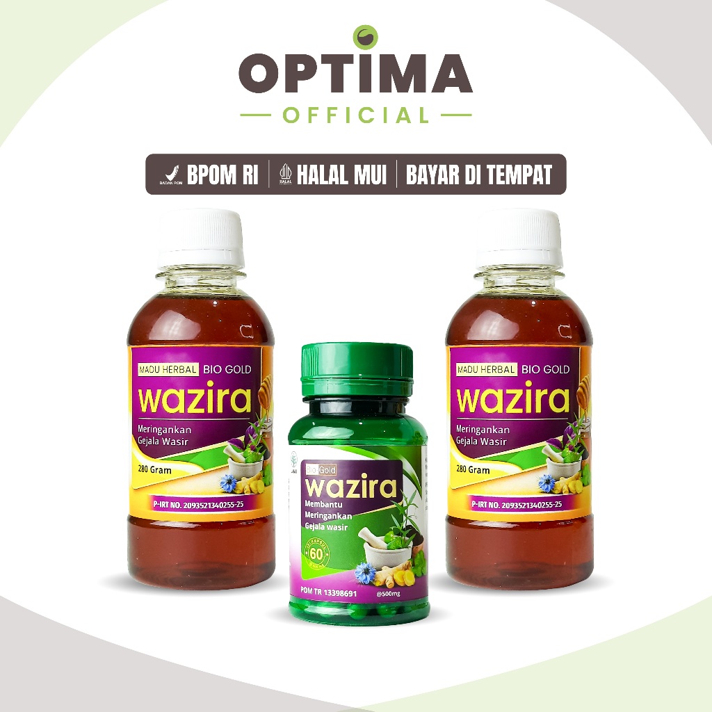 

Bio Gold 2 Botol Madu Wazira & 1 Kapsul Wazira Bio Gold Mengatasi Masalah Wasir Ambeien