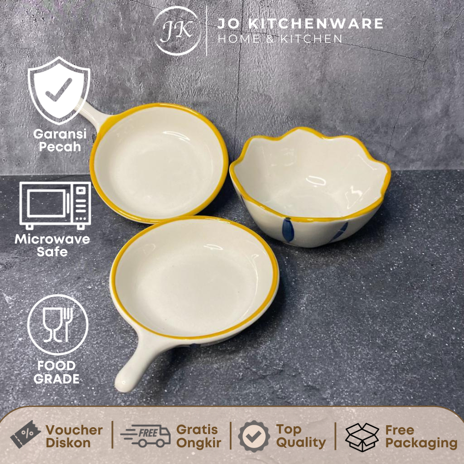 Lepek mangkok kecil keramik set model lismas / souvenir lepek unik 164JK