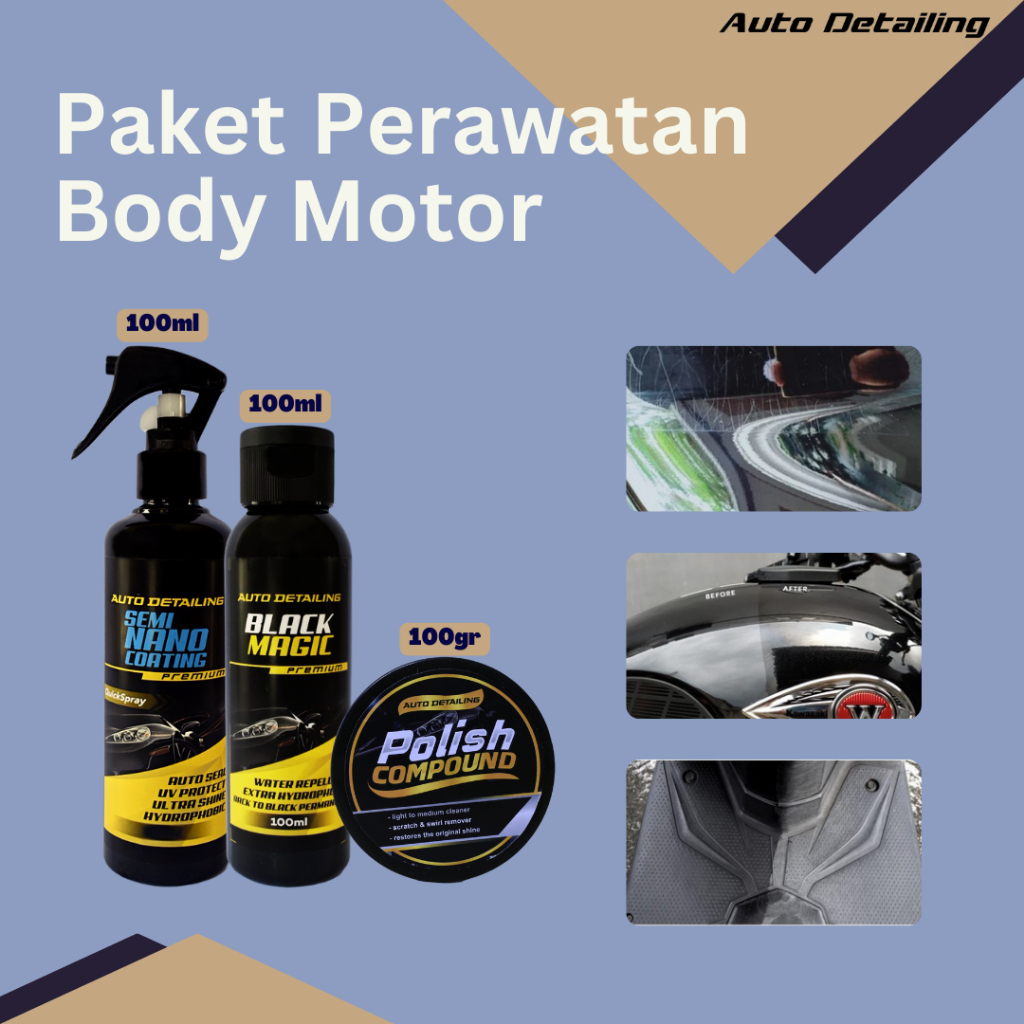 Penghitam Motor / Pengkilap Body Cat / Penghilang Baret