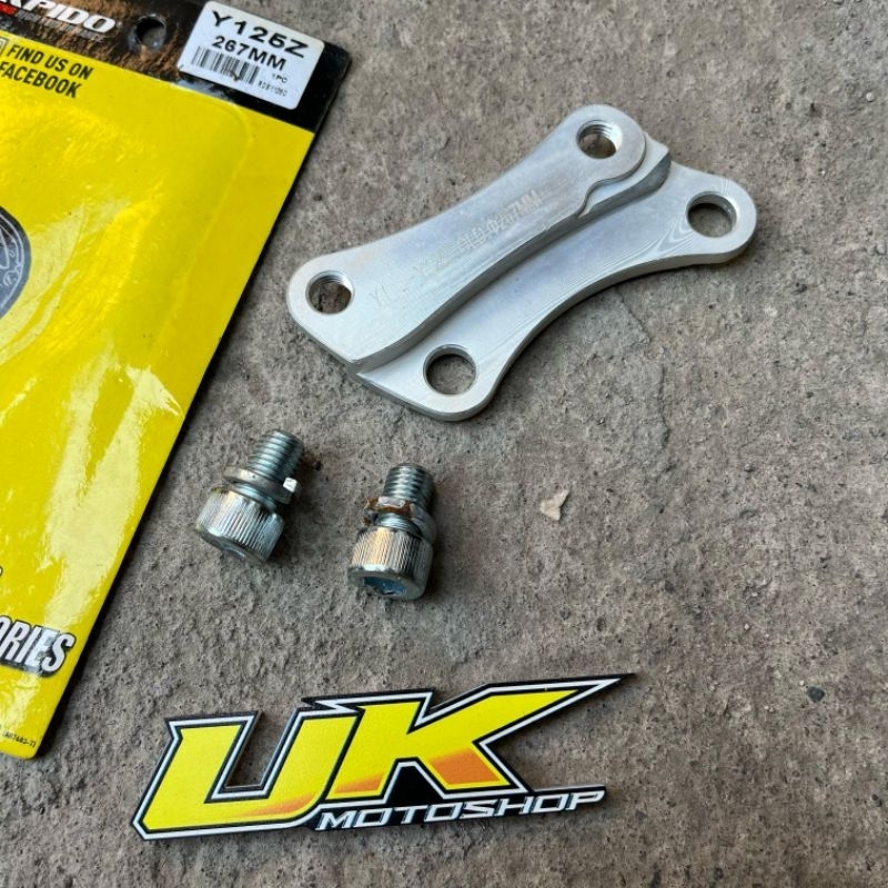 breket kaliper depan fizr nouvo 125z disk 267mm apido mds