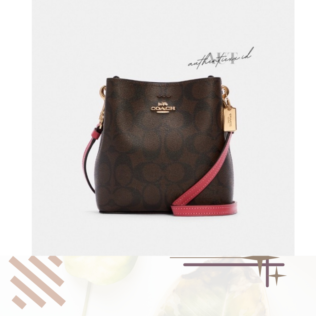 COACH MINI TOWN BUCKET BAG IN SIGNATURE