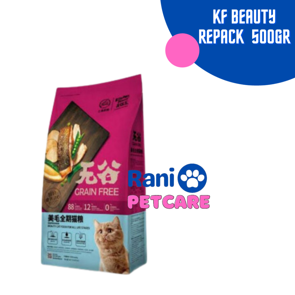 Makanan Kucing KF Beauty Kemasan 500gr | KITCHEN FLAVOUR Makanan kucing