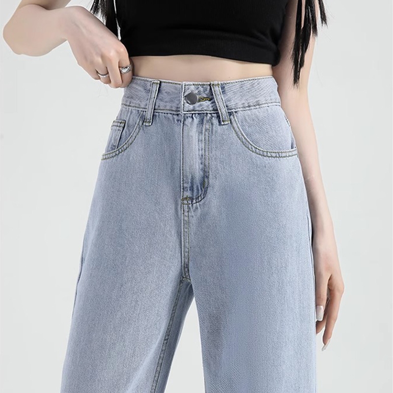 Celana jeans wanita  Korean Style Celana panjang  wanita jeans Highwaist wanita celana panjang jeans