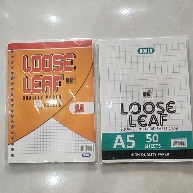 

Loose leaf A5 kotak kecil kotak tanggung koala