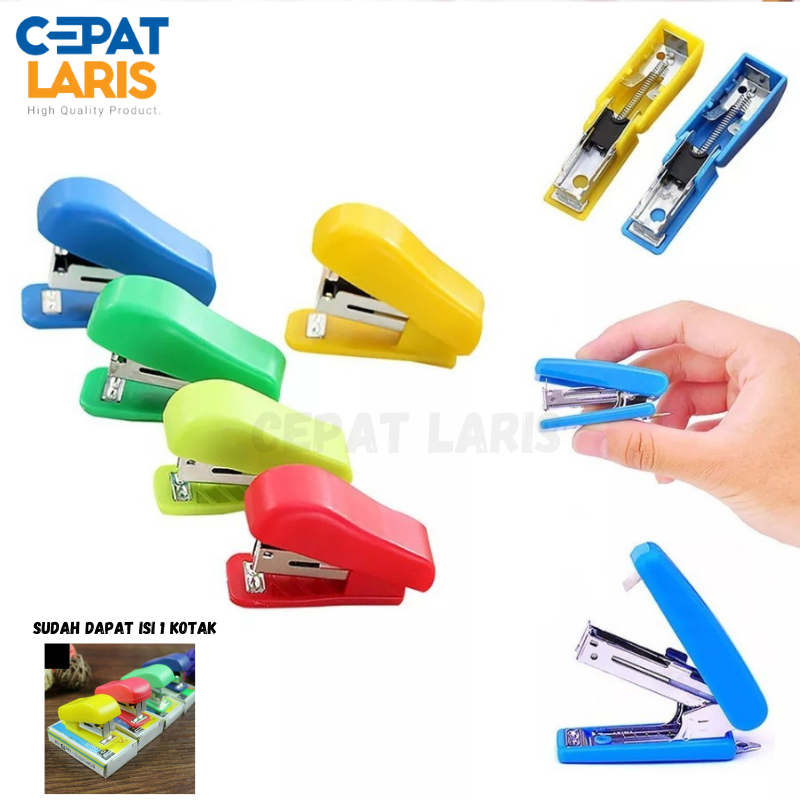 

CL Staples Stapler Mini Kecil Unik Lucu Staples Mini Portable Anak Bonus isi
