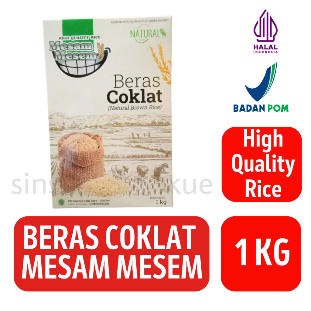 

Beras Coklat | Merah Mesam Mesem [1kg]