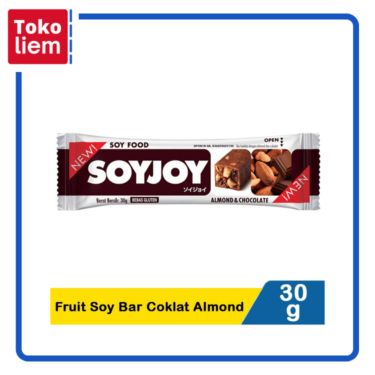 

Soyjoy Fruit Soy Bar Coklat Almond 30G