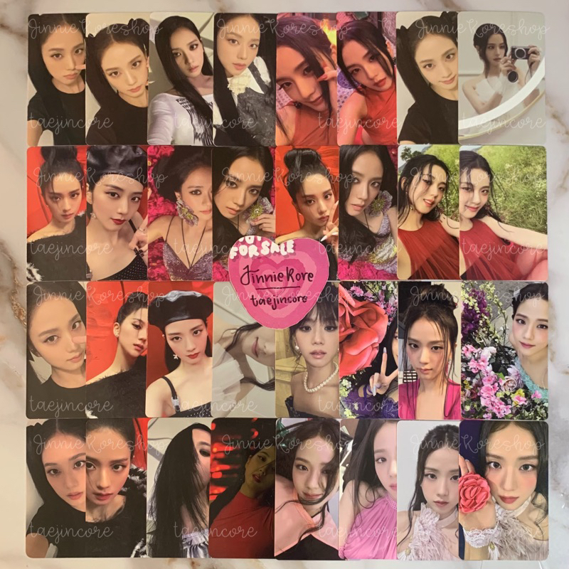JISOO ME ALBUM VARIOUS OFFICIAL PHOTOCARD ONLY FIRST PRESS RANDOM SELCA PC RED PUTPLE VER YGS POLA P