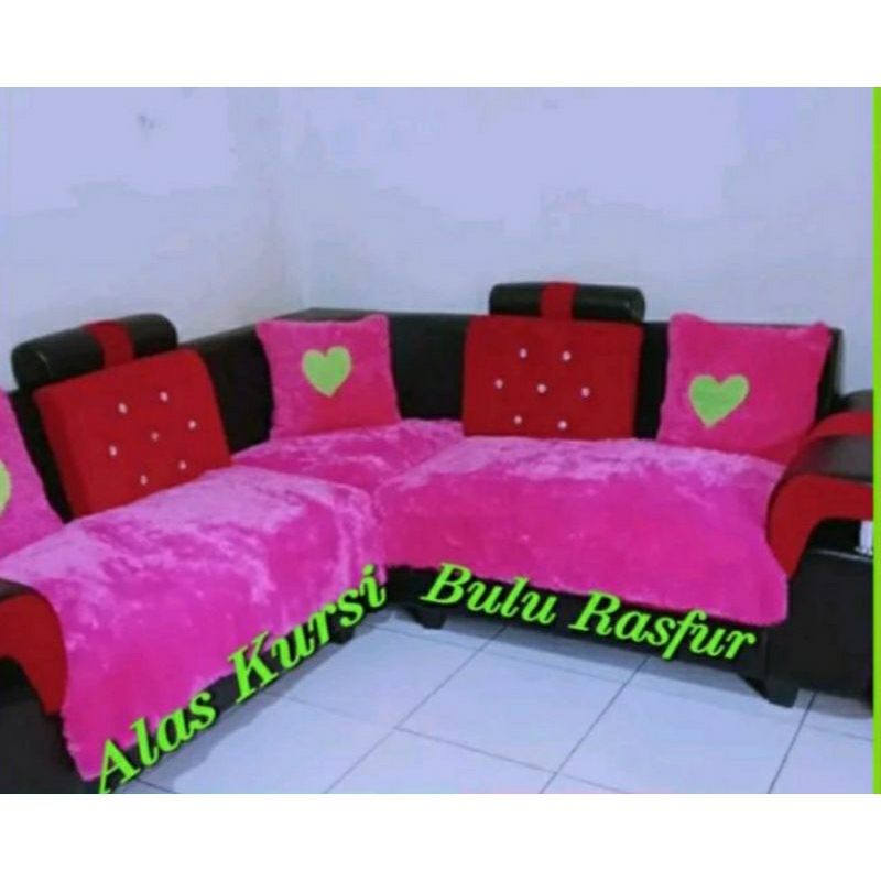 ALAS KURSI SOFA BULU RASFUR PREMIUM UKURAN 100 X 170CM/Alas SOFA/KURSI Bulu rasfur