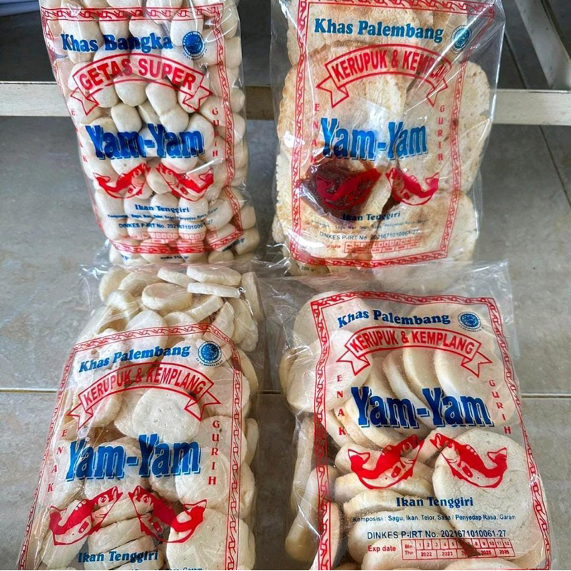 

paket sedap mantap 4bungkus (getas,panggang mini kancing)