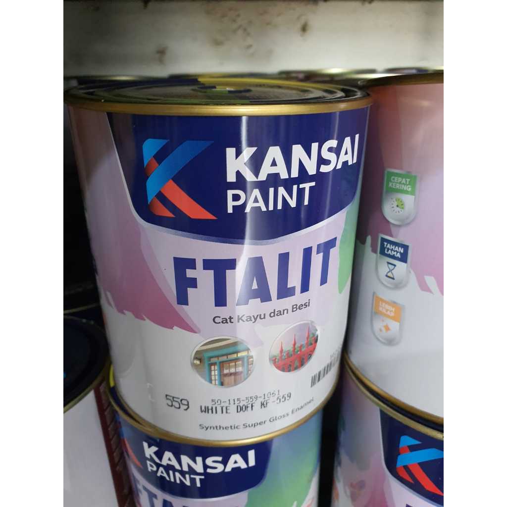 FTALIT KANSAI 1 KG 1KG CAT KAYU BESI DOF DOFF DOP MINYAK SYNTHETIC SINTHETIC SINTETIC SINTETIS SYNTE