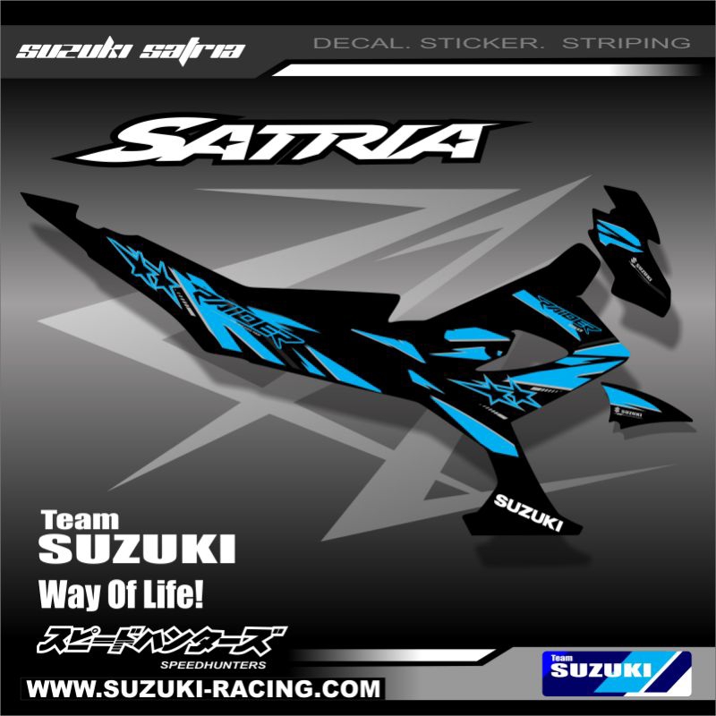 STRIPING SATRIA FU 150 FL VARIASI / STIKER MOTOR SUZUKI SATRIA / Striping Satria Fu Fl