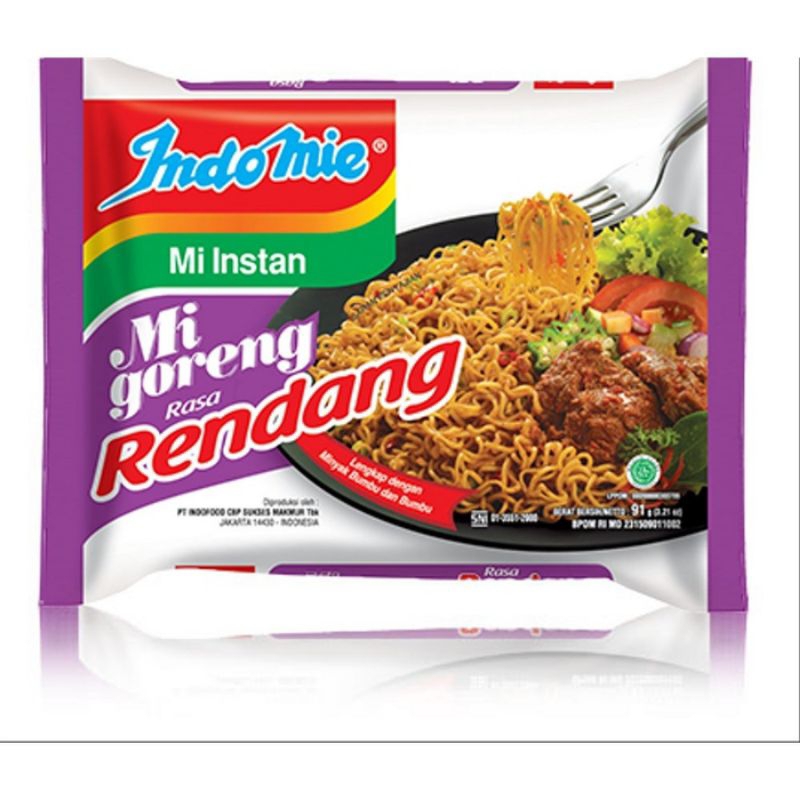 

Mi Instan Indomie Mi Goreng Rendang