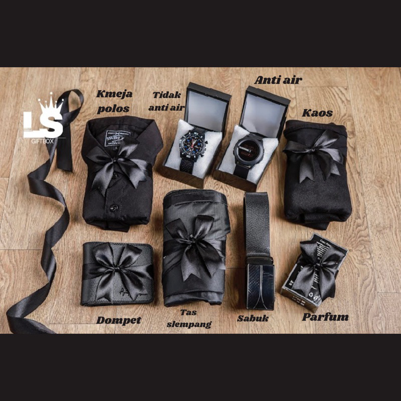 

Hot Deals (Jam Anti Air)Hampers Cowok Edisi Full Black (Hard Box Premium)