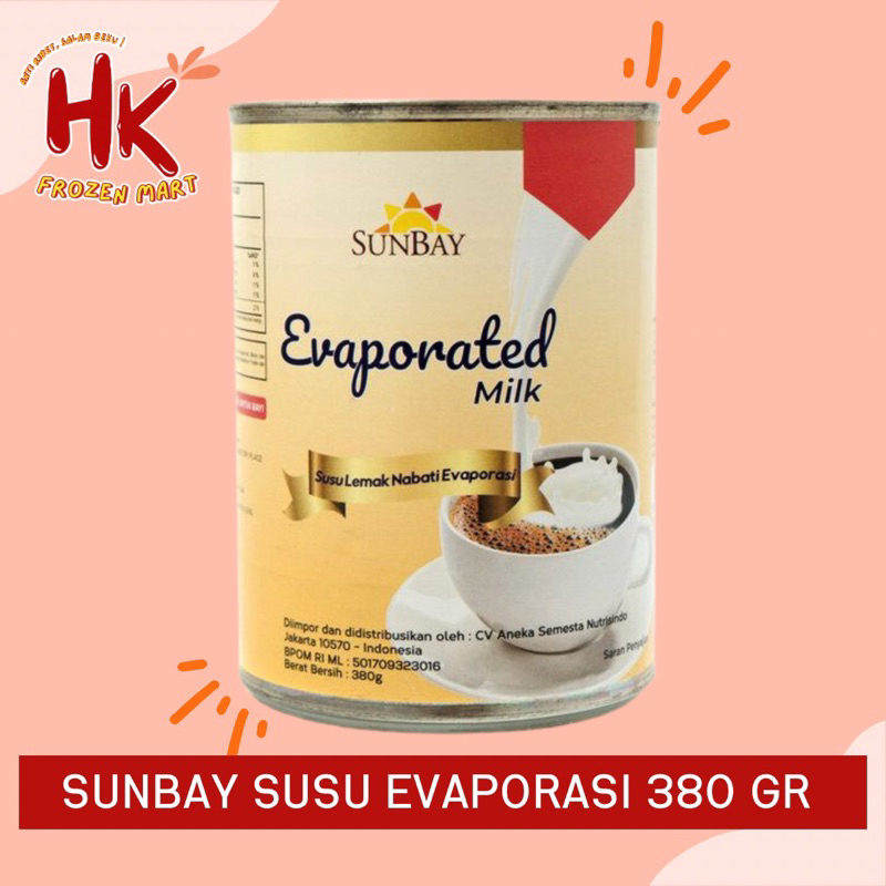 

Sunbay Susu Evaporasi 380gr | evaporated milk tiga sapi carnation HK FROZEN MART