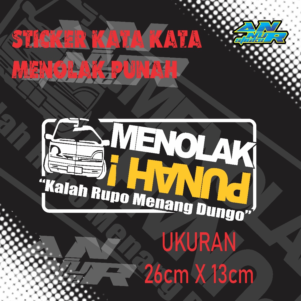 STIKER KATA KATA STIKER KACA MOBIL TRUK / PICK UP / BUS