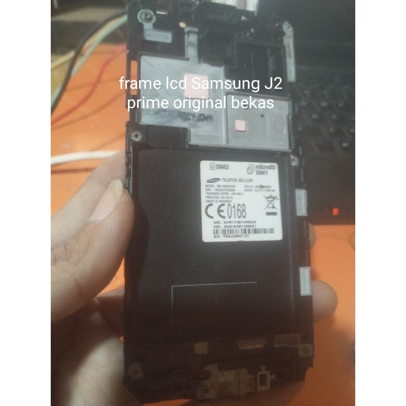 frame lcd Samsung J2 prime original bekas