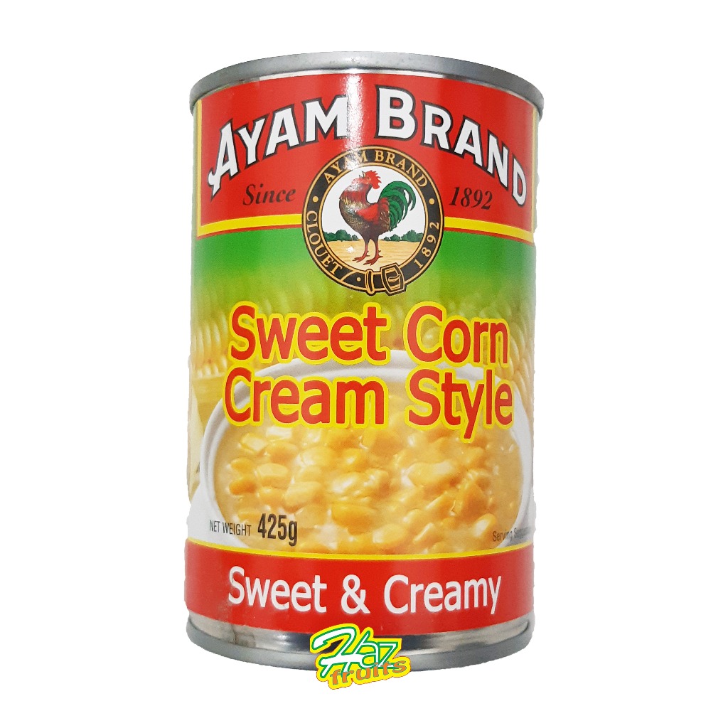 

Jagung Manis Krim Kaleng|Sweet Corn Cream Style Ayam Brand 425g