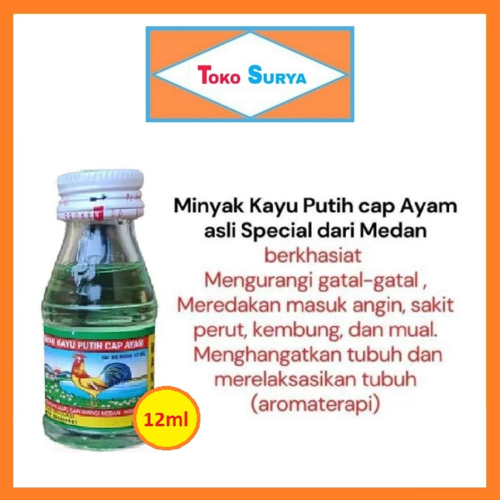 Minyak Kayu Putih Cap Ayam 12 Ml