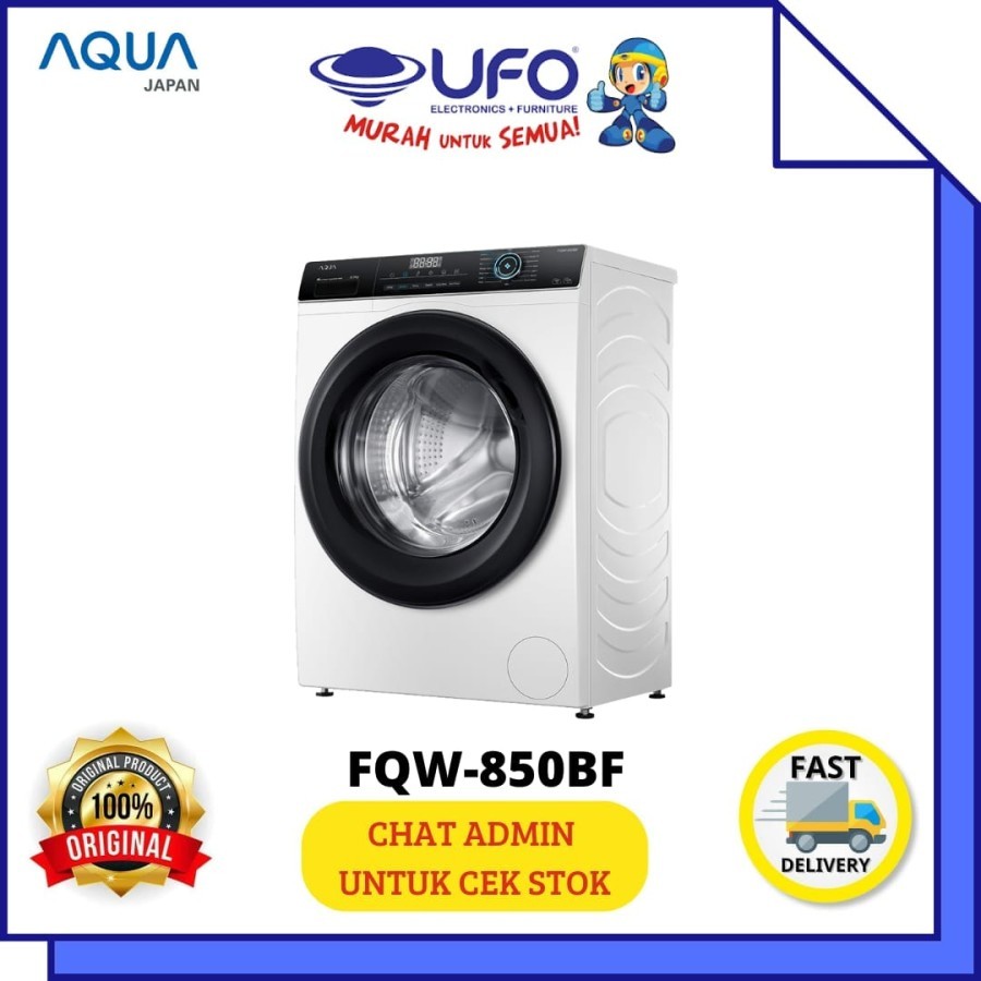 AQUA FQW850BF MESIN CUCI FRONT LOADING 8 KG