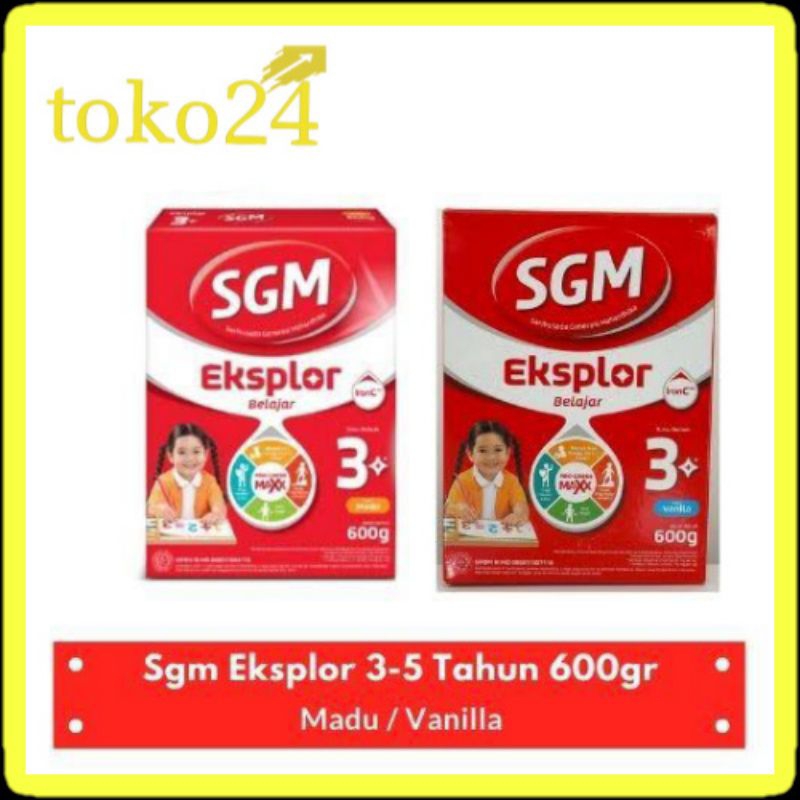 SGM Eksplor 3+ 600 gr Susu Balita 3 - 5 Tahun