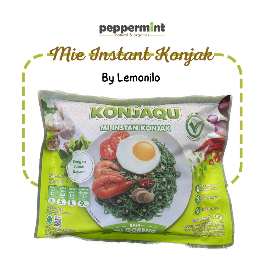 Lemonilo Mie Goreng Konjaqu (78 gr) / Mie Instant Konjaq
