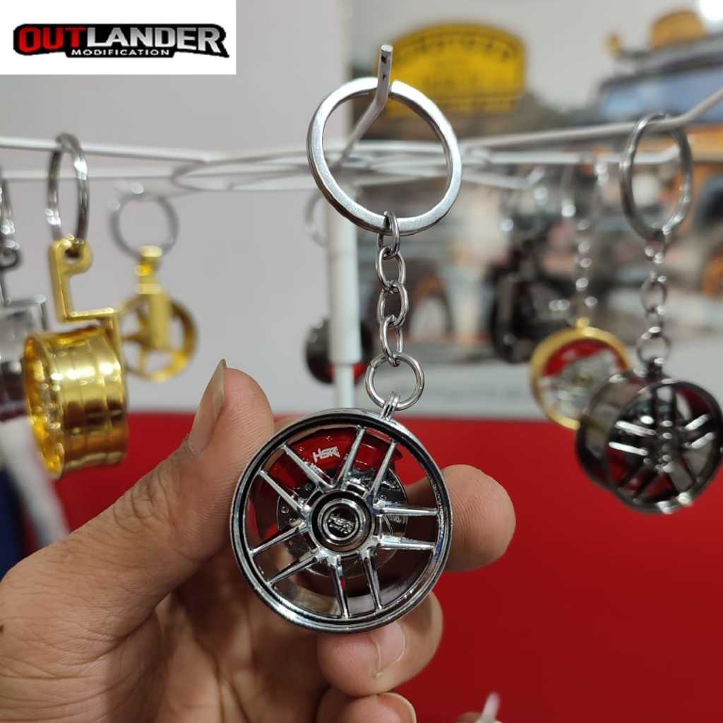 Accesoris Gantungan Kunci Model Velg HSR Wheels