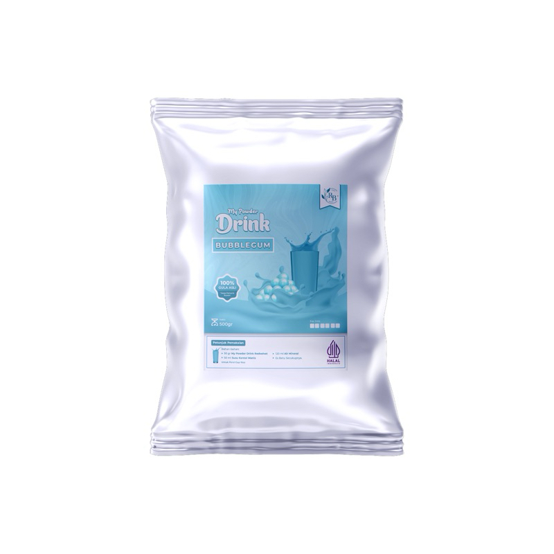 

My Powder - Bubuk Minuman Rasa Bubblegum Kemasan 1Kg Plus Gula