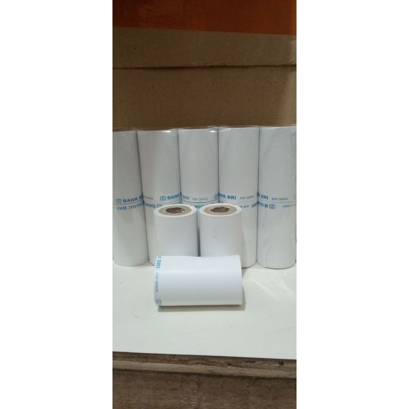 

kertas struk Thermal 57/58X30 LOGO BRI Murah paket 10 roll