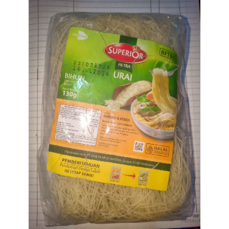 

Bihun beras filtra 130gr