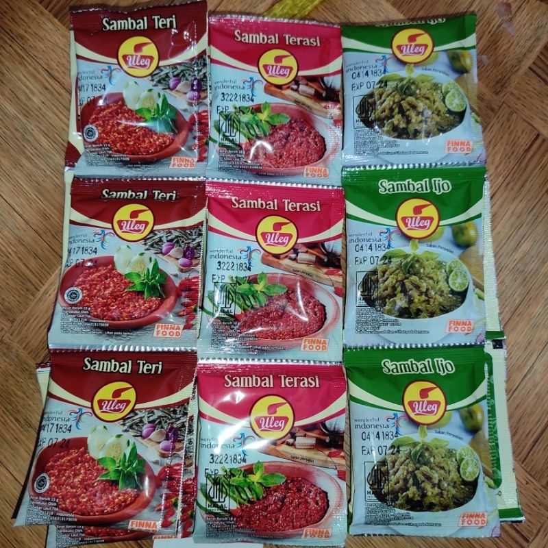 

Sambal Uleg Finna Food / Sambal Teri / Sambal Terasi / Sambal ijo